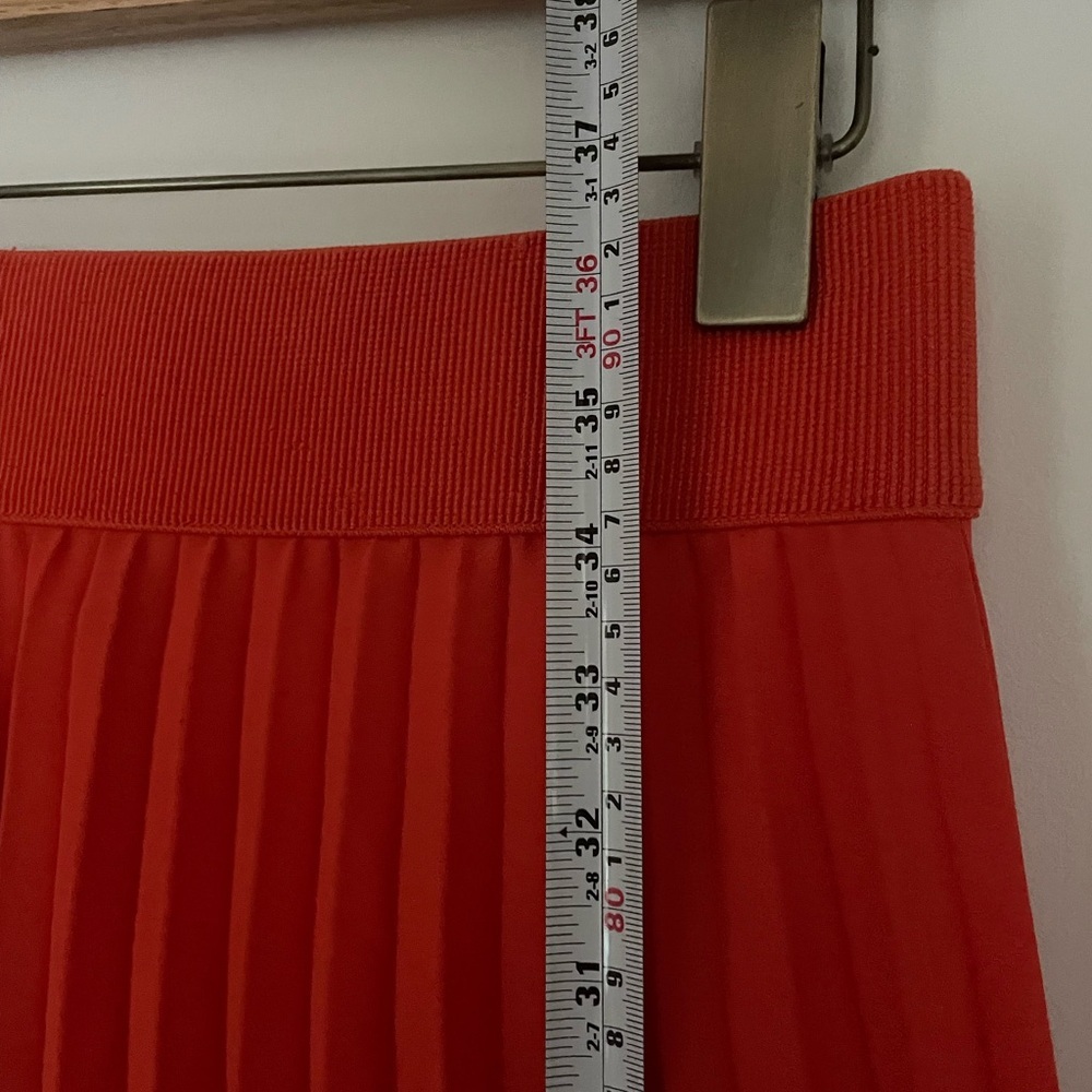 COS Vibrant Orange pleated maxi skirt - Picture 5 of 7
